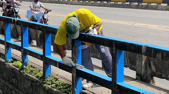 Imagem Ponte do Reginaldo passa por reparos para receber grades de proteção