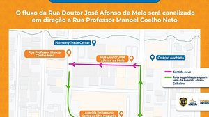 Imagem Trânsito: rua na Jatiúca terá alteração no sentido a partir de sábado (17)