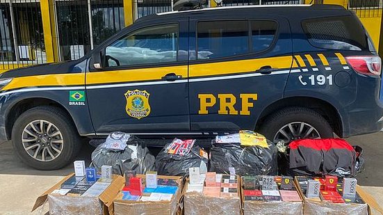 PRF apreende mais de 100kg de mercadoria sem nota fiscal em São SebastiãoAL | Foto: Ascom PRF