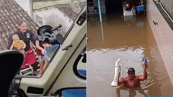 Imagem Cinco imagens que marcaram o fim de semana de chuva em Alagoas