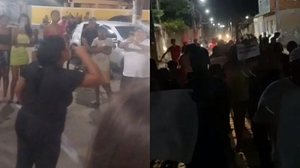 População protestou pedindo a prisão do pai das vítimas, suposto abusador | Reprodução