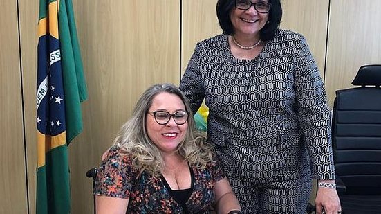 Rosinha e a ministra Damares | Assessoria