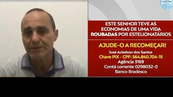 Imagem Caminhoneiro alagoano perde R$ 120 mil em golpe pela internet e pede ajuda; veja vídeo