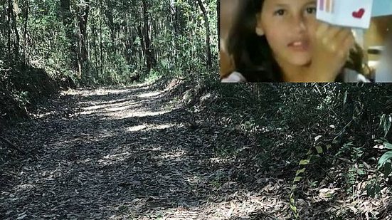 Faixa de isolamento caída em trilha de parque da zona norte da capital onde corpo da criança foi encontrado | Folhapress / Reprodução (Arquivo Pessoal)