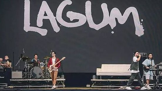 Banda Lagum durante apresentação no Lollapalooza Brasil | Foto: Divulgação