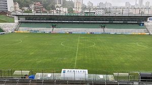 Estádio Alfredo Jaconi está pronto para receber Juventude x CSA. Foto tirada no início desta tarde | Henrique Pereira / Cortesia