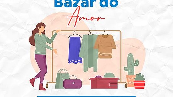 Imagem Instituto Amor 21 realiza Bazar do Amor no próximo sábado