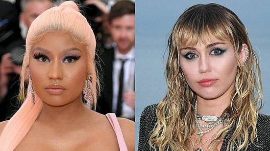 Imagem Nicki Minaj diz que vai se casar e chama Miley Cyrus de 'cara de pau'