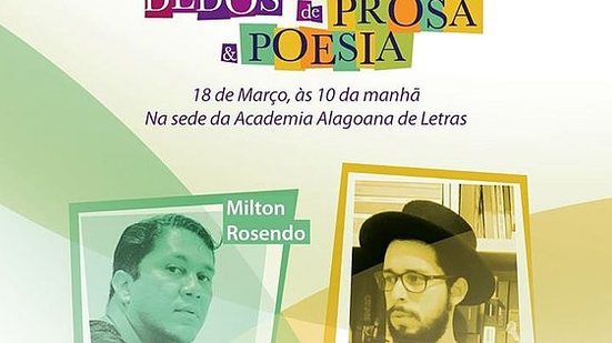 Imagem 'Dois Dedos de Prosa & Poesia': projeto divulga produção literária contemporânea em AL