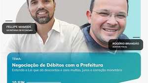 Imagem Live esclarece dúvidas de contribuintes sobre descontos em débitos tributários