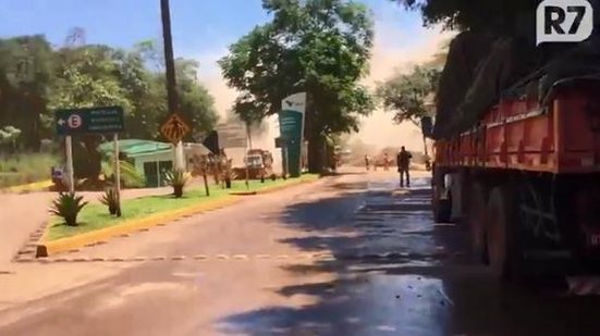 Imagem Vídeo mostra momento em que barragem de Brumadinho rompeu