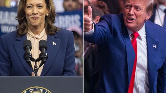 Kamala Harris e Donald Trump, os candidatos à presidência dos EUA neste ano | Thenews2/Folhapress | Brazil Photo Press/Folhapress