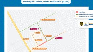 Linhas de ônibus seguirão o mesmo desvio | Ascom SMTT