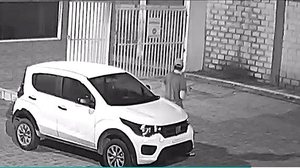 Carro usado pelo acusado para invadir condomínio da ex-mulher | Foto: Reprodução