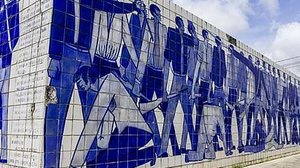 Painel criado em 1967 pelo artista Corbiniano Lins retrata a Revolução de 1817 | Henrique Genecy/Arquivo Alepe