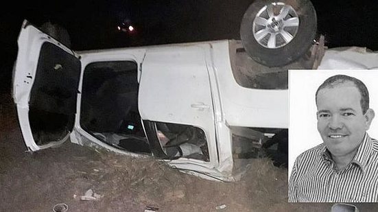 Vereador morreu após caminhonete capotar no interior de AL | Cortesia ao TNH1