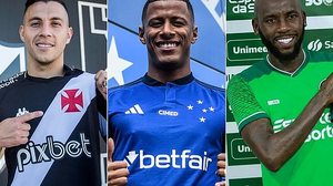 Foto: Daniel RAMALHO/VASCO, Gustavo Aleixo/Cruzeiro e Rosiron Rodrigues/Goiás EC