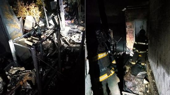 Imagem Casa pega fogo na Av. Senador Rui Palmeira e Bombeiros combatem incêndio