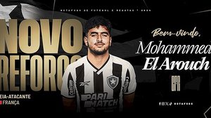 Botafogo anuncia a contratação do francês Mohamed El Arouch, ex-Lyon | Divulgação / Botafogo