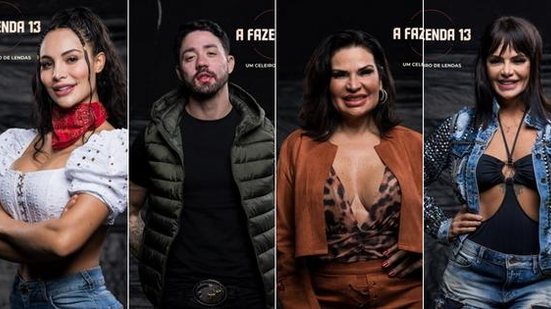 A Fazenda Aline Mineiro, Rico, Solange Gomes e Valentina Francavilla estão na Roça | Foto: Reprodução