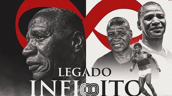 Rubro-Negro homenageou Adílio em publicações nas redes sociais | Divulgação / Flamengo