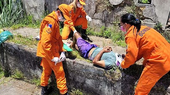 Vítima foi socorrida ao HGE | Foto: Ascom Bombeiros