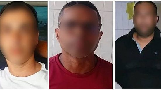 Três suspeitos de participação no furto milionário foram presos em Campina Grande, na Paraíba | Foto: Reprodução / Polícia Civil da Paraíba