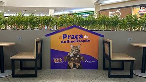 Praça Pet de Alimentação está localizada próximo à Praça de Alimentação 2, perto dos cinemas, no Maceió Shopping | Foto: Assessoria