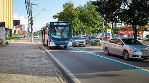 Imagem de arquivo da faixa azul | Michael Oliveira / Ascom SMTT