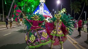 Segunda noite de desfile das escolas de samba em Maceió. | Foto: Alisson Frazão/Secom Maceió