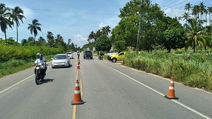 Policiamento em vias estaduais | Foto: Cortesia ao TNH1 / BPRv