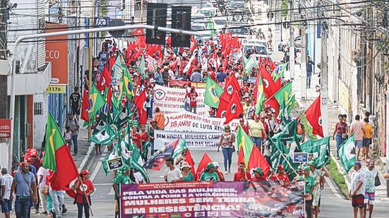 Marcha chama atenção para pautas como combate à violência e à fome | Foto: Reprodução / Redes sociais