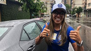 Marta acompanhou o jogo do CSA em Caxias do Sul | Henrique Pereira / Cortesia