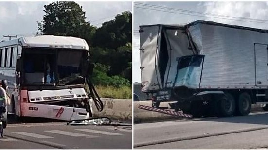 Acidente deixou dois feridos na BR-104 | Reprodução / Facebook