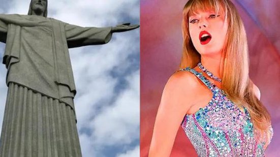 Cristo Redentor e Taylor Swift | Henrique Coelho/g1 e Taylor Swift Productions