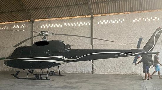 Polícia Federal efetua prisão em flagrante de homem que pilotava helicóptero, sem devida habilitação | Foto: Cortesia / Ascom PF