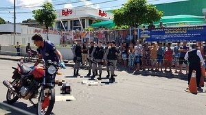 Trânsito ficou complicado no sentido bairro - centro | Cortesia ao TNH1