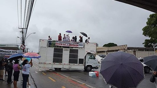 Ato foi organizado pelo Movimento Unificado das Vítimas da Braskem (MUVB) | Foto: Cortesia