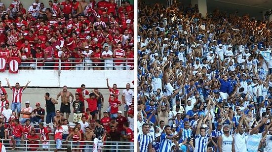 Torcidas de CRB e CSA no primeiro jogo da final do Alagoano 2019 | Itawi Albuquerque / CSA