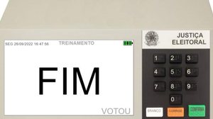 Treino simula a votação como se fosse uma urna eletrônica | Foto: Reprodução / TSE