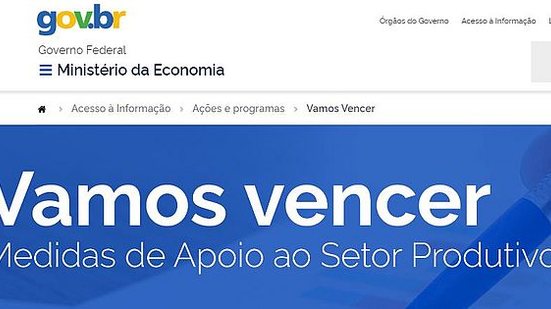 Imagem Coronavírus: Ministério da Economia lança site com medidas de apoio para o setor produtivo