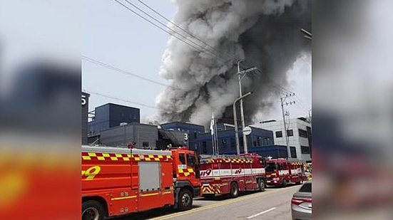 Crédito: Corpo de Bombeiros de Gyeonggi-Do / Divisião de Informações de Transporte de Gyeonggi-Do