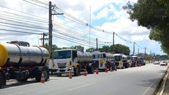 Imagem BRK anuncia reforço de caminhões-pipa para população atingida por desabastecimento de água