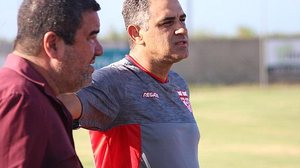 Técnico Marcelo Chamusca conversa com o elenco do CRB no CT Ninho do Galo | Gustavo Henrique / CRB