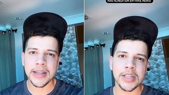 O cantor Nadson o Ferinha em vídeo nas redes sociais | Reprodução / Instagram