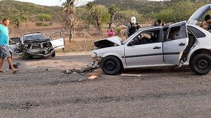 Colisão deixou quatro feridos | Cortesia / BPRv