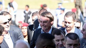 Bolsonaro em cerimônia de Brevetação dos Novos Paraquedistas neste sábado | Marcos Corrêa/PR