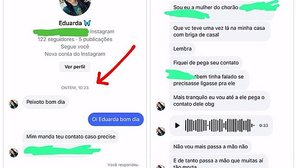 Imagens divulgadas nas redes sociais mostram o pedido de ajuda da mulher | Reprodução / Instagram