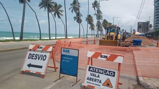 Empresa BRK está proibida de executar obras em Maceió | Foto: Arquivo / BRK