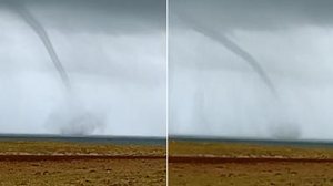 Imagem Imagens mostram tromba d'água em praia no Piauí; assista